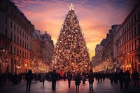 Christmas city architecture accessory. AI generated Image by rawpixel.