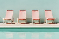 Chair architecture furniture pool. 