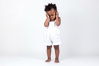 Child portrait white white background. AI generated Image by rawpixel.