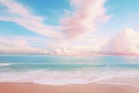 Beach sky backgrounds outdoors. AI generated Image by rawpixel.