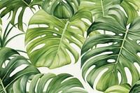 Tropics plant green leaf design