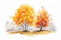 Painting outdoors autumn plant. AI generated Image by rawpixel.