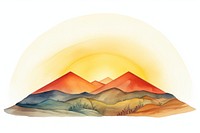 Mountain nature sunset sky. AI generated Image by rawpixel.