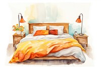 Bedroom furniture cushion comfortable. AI generated Image by rawpixel.