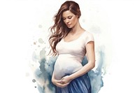 Pregnant portrait adult dress. 