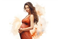 Pregnant portrait fashion adult. 