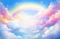 Rainbow cloud outdoors nature