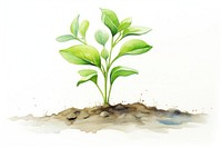 Seedling plant leaf soil. AI generated Image by rawpixel.