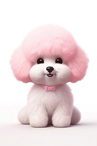 Cartoon poodle plush cute. AI generated Image by rawpixel.