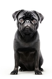 Pug dog mammal animal. 