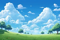 Sky backgrounds landscape grassland. 