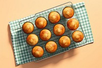 Muffin dessert cupcake food. AI generated Image by rawpixel.