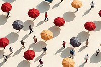 Umbrella walking backgrounds shadow. AI generated Image by rawpixel.