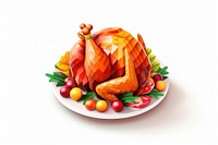 Dinner turkey food meal. AI generated Image by rawpixel.