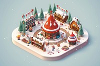 Christmas representation confectionery architecture. AI generated Image by rawpixel.