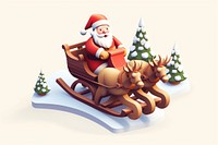 Sled snow representation celebration. AI generated Image by rawpixel.