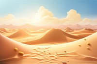 Desert landscape outdoors nature. AI generated Image by rawpixel.