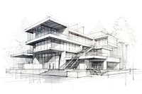 Sketch architecture drawing improvement. AI generated Image by rawpixel.