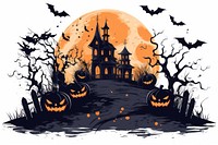Halloween autumn anthropomorphic jack-o'-lantern. AI generated Image by rawpixel.