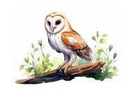 Owl cartoon animal bird. AI generated Image by rawpixel.