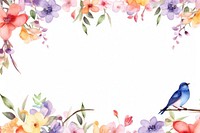 Bird backgrounds pattern flower. 