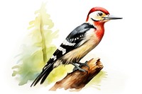 Woodpecker cartoon animal bird. 