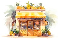 Food pineapple fruit plant. AI generated Image by rawpixel.