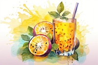 Fruit drink refreshment freshness. AI generated Image by rawpixel.