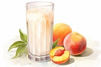 Peach food fruit drink. AI generated Image by rawpixel.