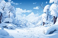 Nature snow backgrounds landscape. 