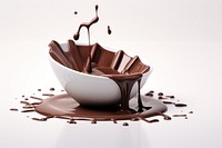 Chocolate dessert food bowl. AI generated Image by rawpixel.