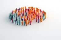 Togetherness circle person shape. AI generated Image by rawpixel.