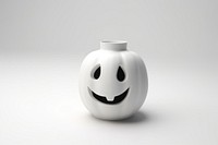 Porcelain halloween white vase. 