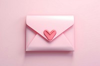 Envelope letter purple shape. 