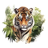 Animal wildlife mammal tiger. AI generated Image by rawpixel.