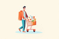 Shopping supermarket holding consumerism. AI generated Image by rawpixel.
