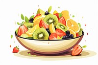 Fruit berry salad plant. AI generated Image by rawpixel.