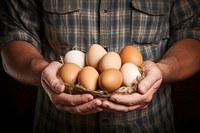 Egg food hand agriculture. AI generated Image by rawpixel.