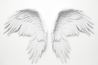 White angel wing bird. AI generated Image by rawpixel.