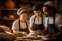 Workshop bakery adult bread. 