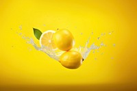 Lemon food yellow fruit. AI generated Image by rawpixel.