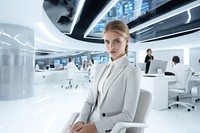 Office futuristic adult businesswear. AI generated Image by rawpixel.