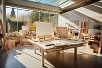 Architecture furniture building workshop. AI generated Image by rawpixel.