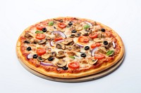 Pizza food white background mozzarella. 