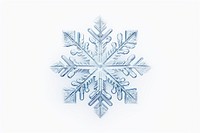 Snowflake winter white white background. 