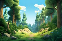 Forest green tree land. AI generated Image by rawpixel.