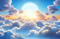 Cloud sun landscape sunlight. AI generated Image by rawpixel.