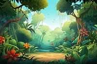 Backgrounds vegetation rainforest outdoors. AI generated Image by rawpixel.