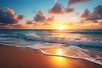 Beach landscape outdoors horizon