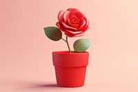 Flower rose plant red. AI generated Image by rawpixel.